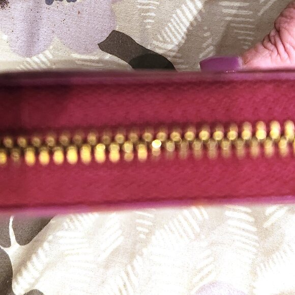 Tory Burch Saffiano Leather Long Wallet - Magenta Pink - EUC - Picture 9 of 11